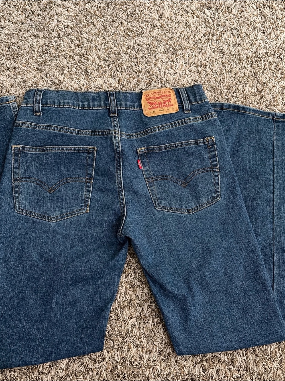 Levi's 514  kids Straight Leg Jeans in dark  Blue Denim